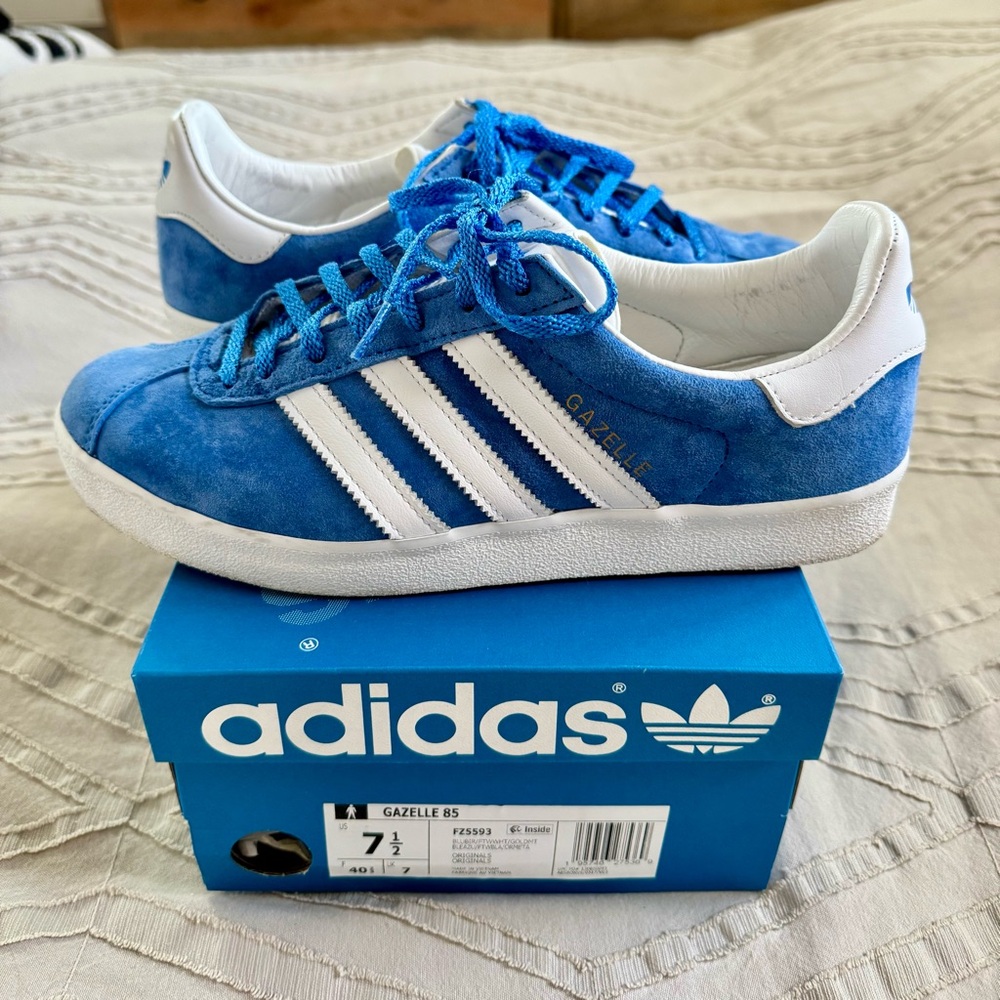 adidas Gazelle 85 Sneakers in Blue Bird
